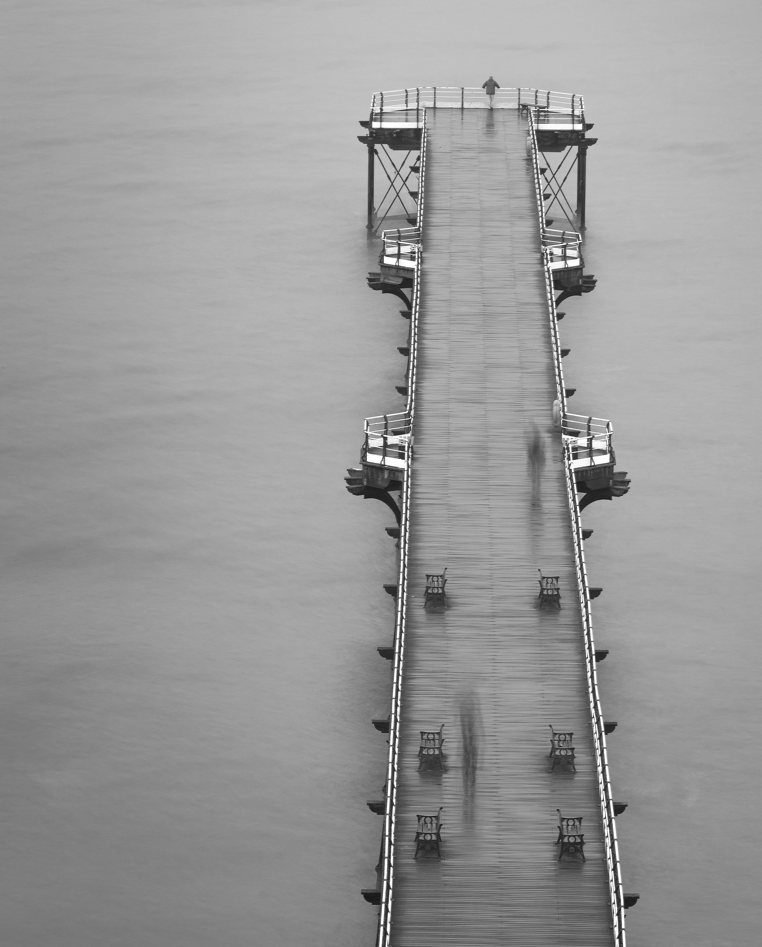 Looking out above Saltburn Pier